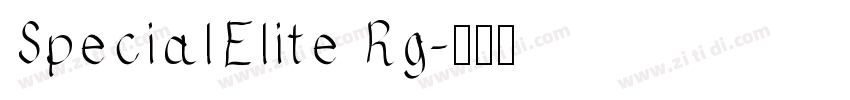SpecialElite Rg字体转换